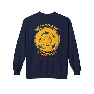 Unisex Midweight Softstyle Fleece Crewneck Sweatshirt Respect The Locals Sharks