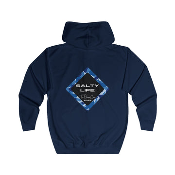 Salty Life Unisex Full Zip Hoodie, Entspannter Stil, Strandbekleidung