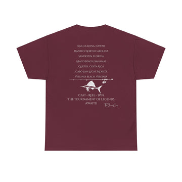 Unisex Heavy Cotton Tee Tournaments White