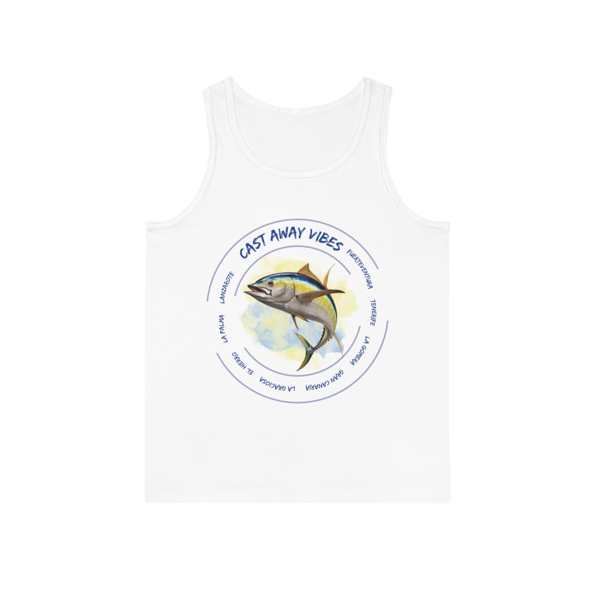 Camiseta sin mangas unisex Softstyle™ con efecto náutico