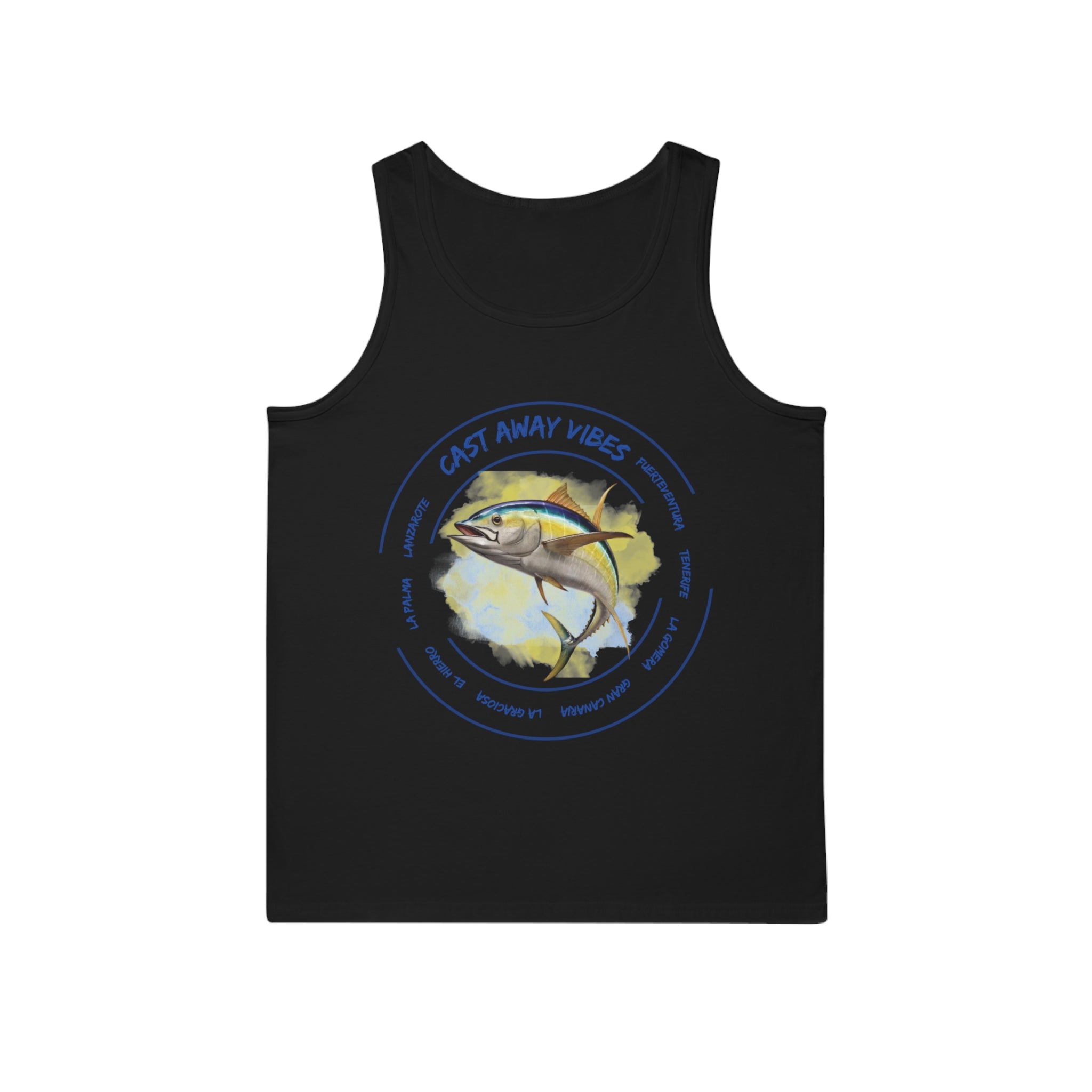 Camiseta sin mangas unisex Softstyle™ con efecto náutico