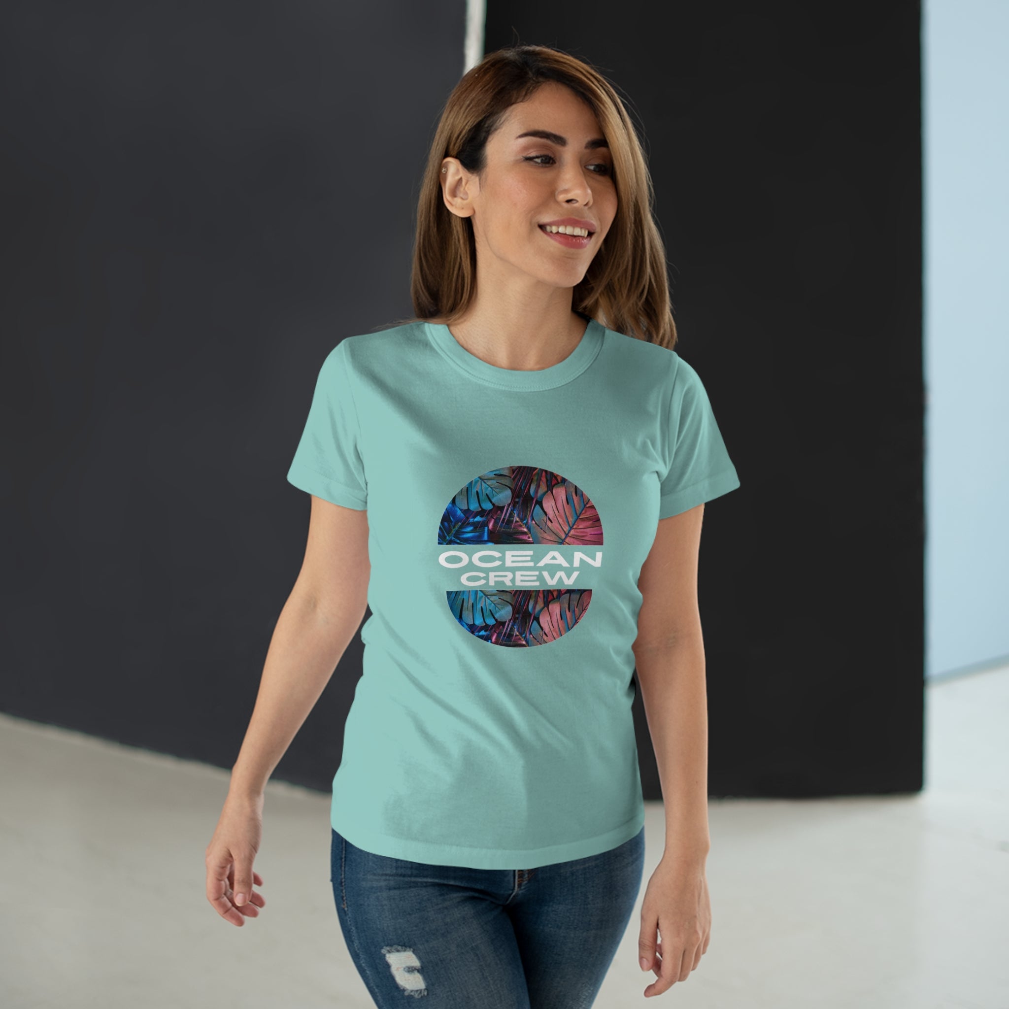 Tropical Dream Women's T-shirt, Ocean Crew, Eco-Friendly Apparel