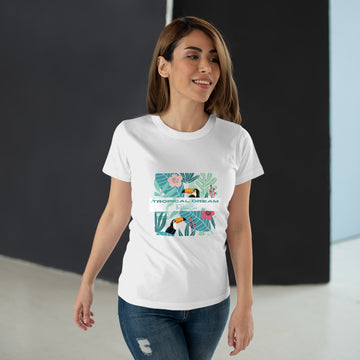 Tropical Dream Women's T-shirt, Summer Top, Eco-Friendly Apparel