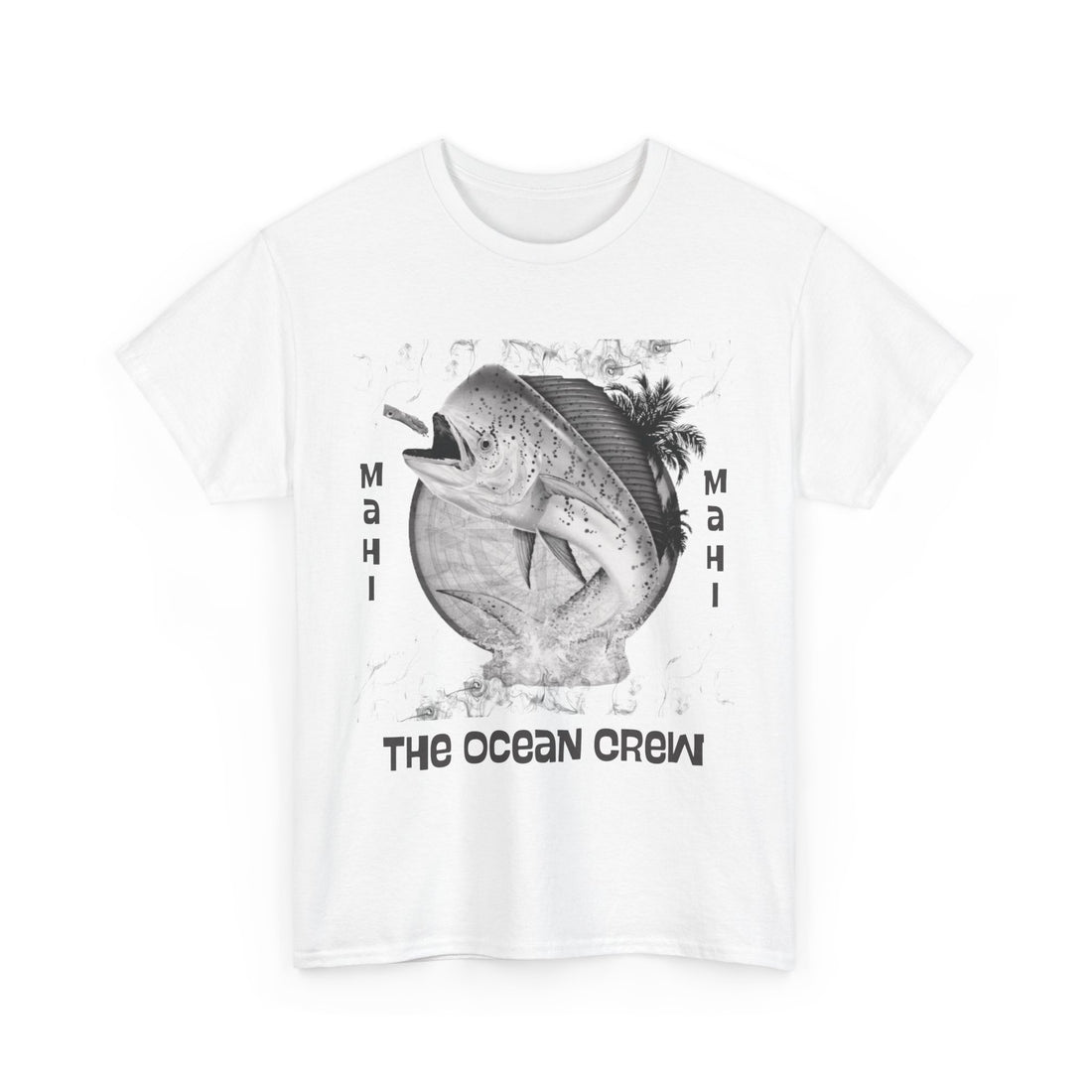 Unisex Tee Mahi Mahi White & Black