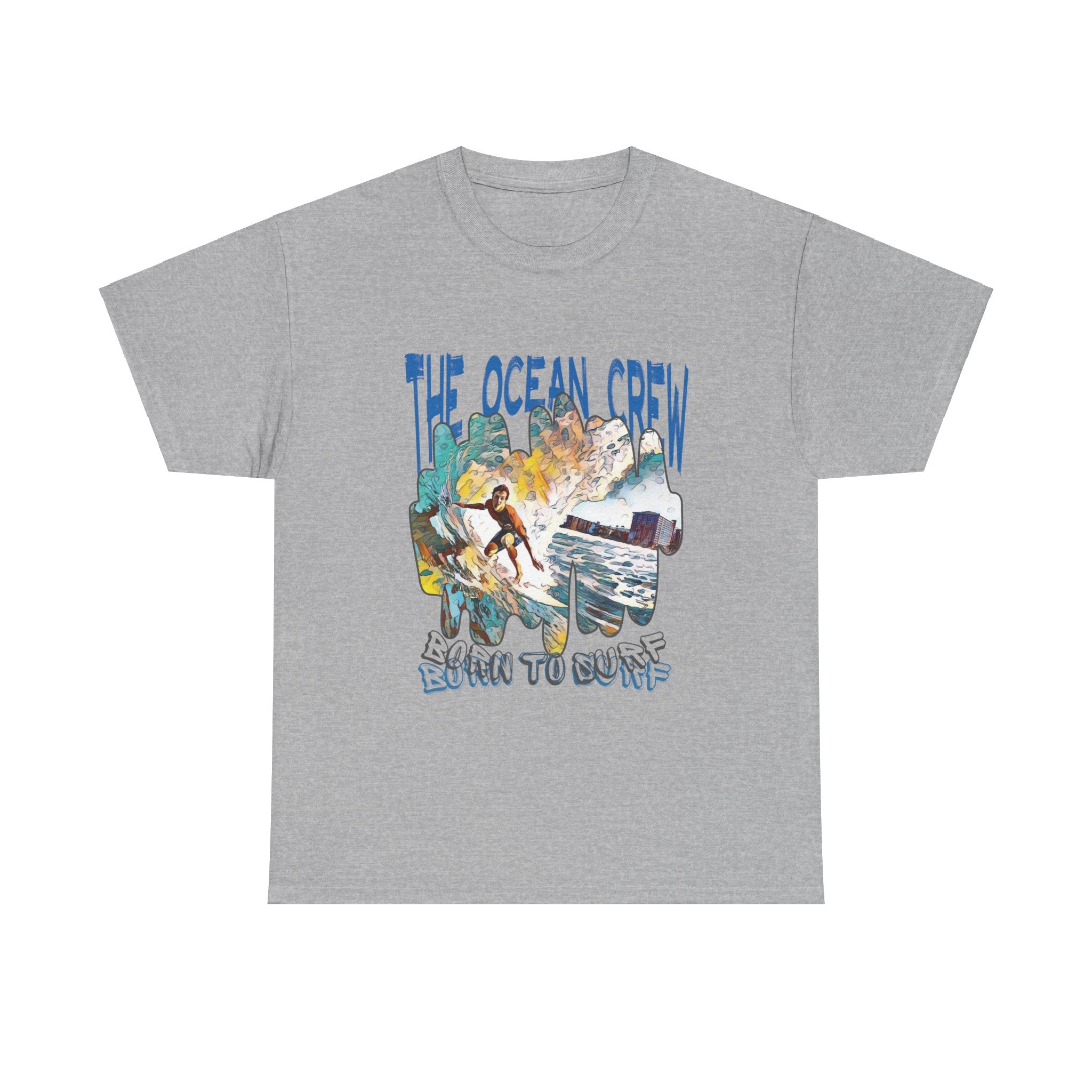 Unisex Heavy Cotton Tee Born to Surf