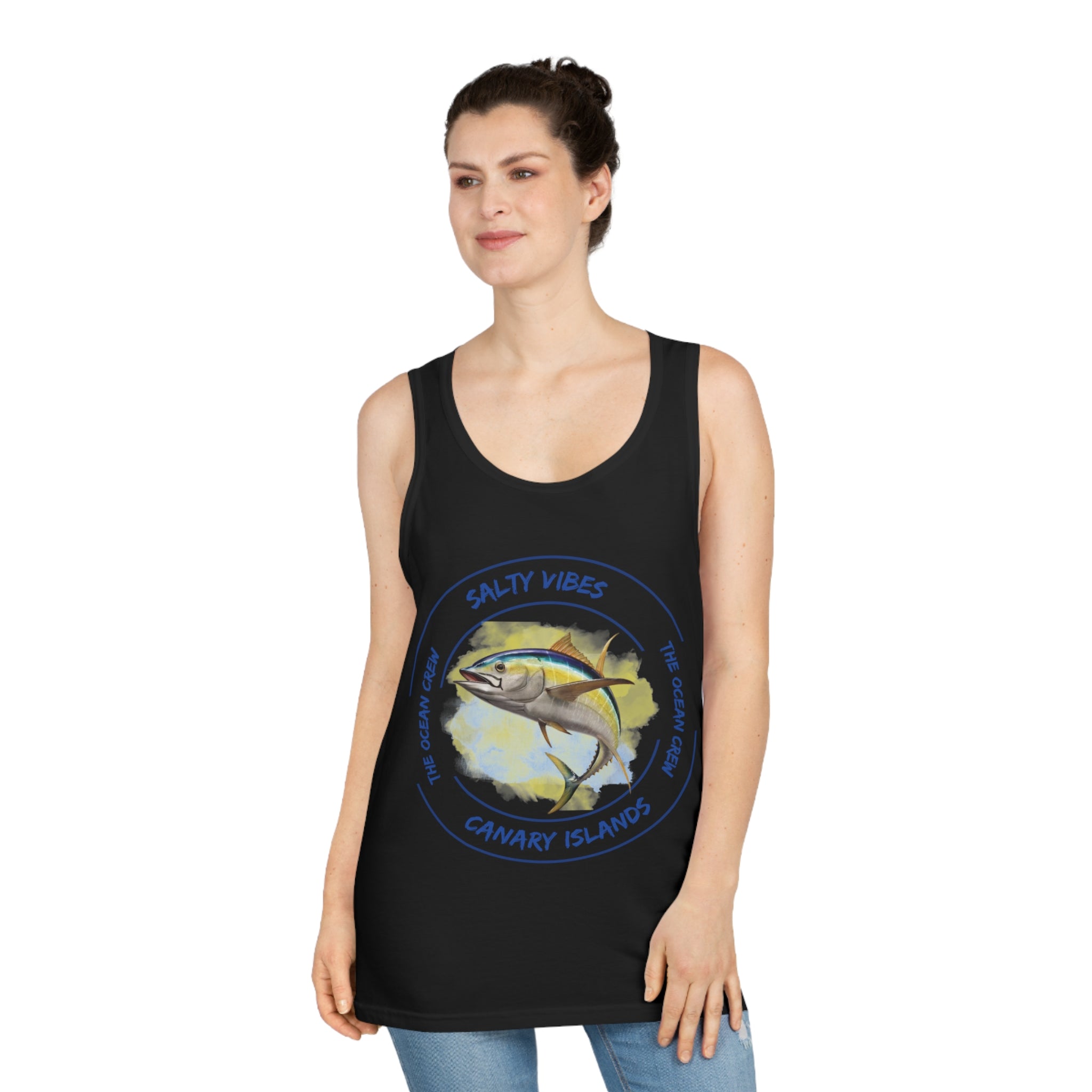 Unisex Softstyle™ Tank Top Salty Vibes Kanarische Inseln