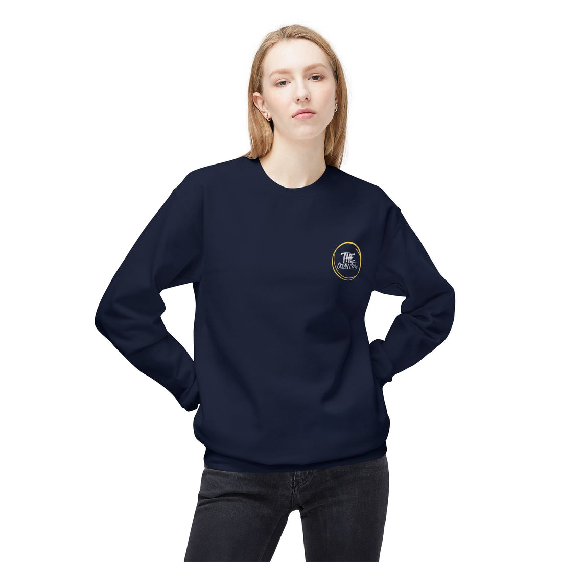 Unisex-Sweatshirt aus mittelschwerem Softstyle-Fleece mit Rundhalsausschnitt „Respect The Locals“