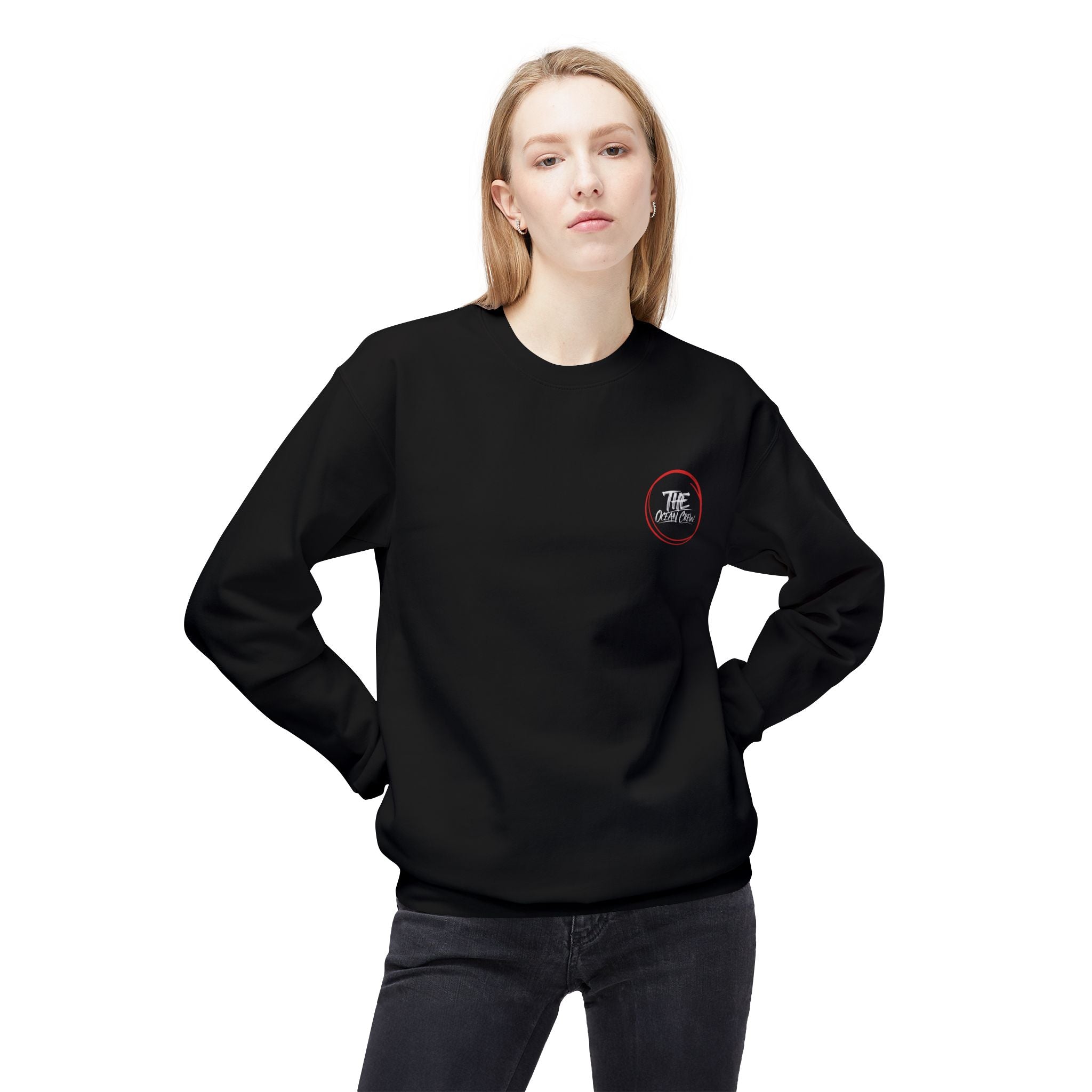 Unisex-Sweatshirt mit Rundhalsausschnitt und weichem Fleece, mittelschwer, Respect The Locals Schildkröte