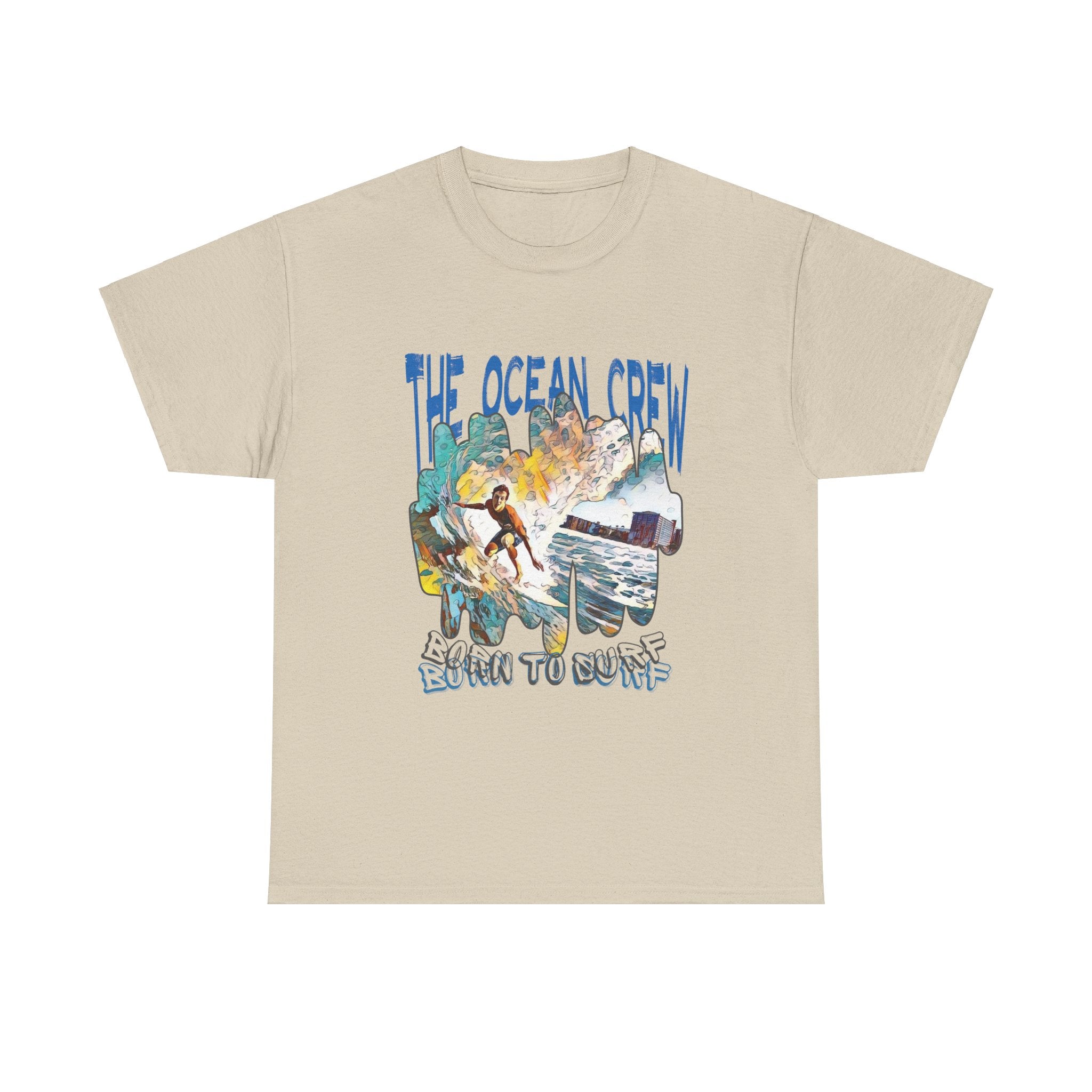 Unisex Heavy Cotton Tee Born to Surf