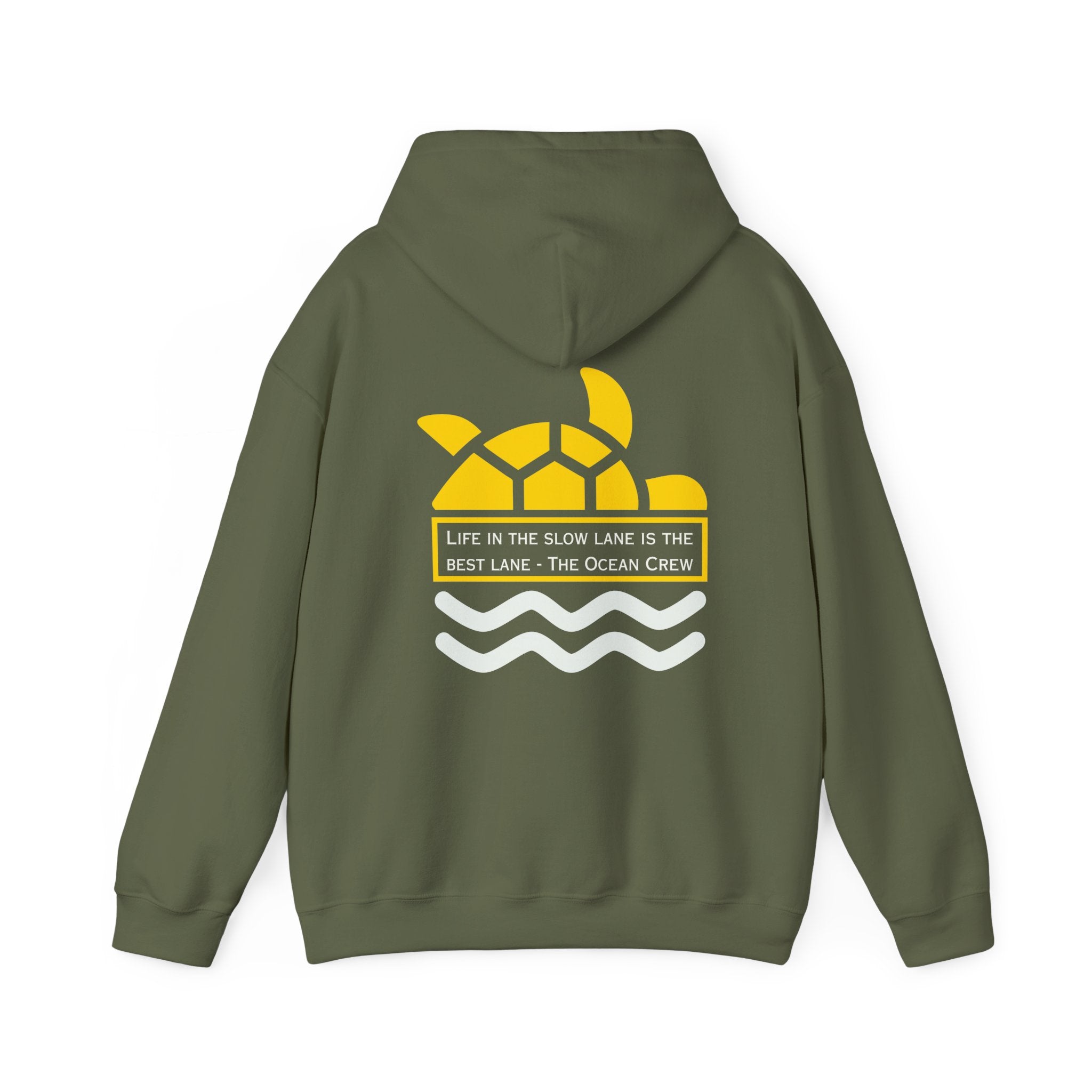Unisex Heavy Blend™ Hooded Sweatshirt Life is the Slow Lane Yellow