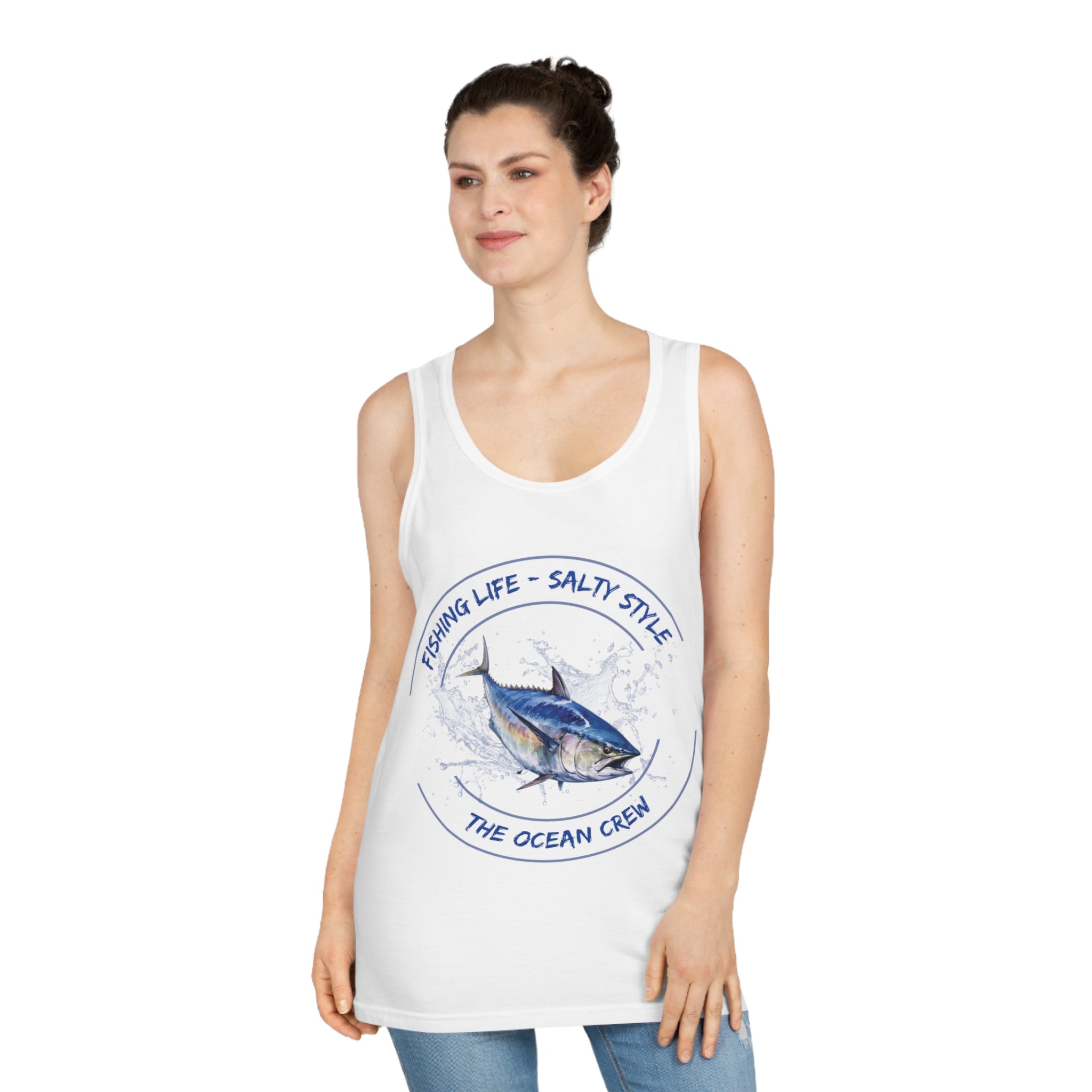 Unisex Softstyle™ Tank Top Fishing Life Salty Style