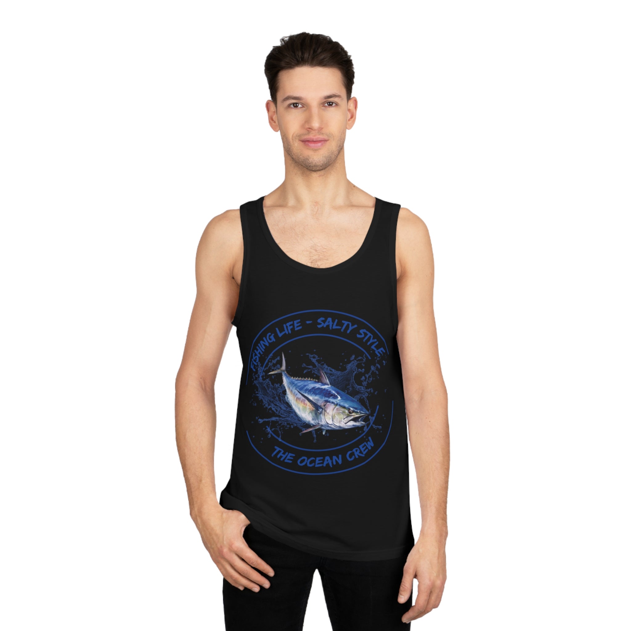 Unisex Softstyle™ Tank Top Fishing Life Salty Style