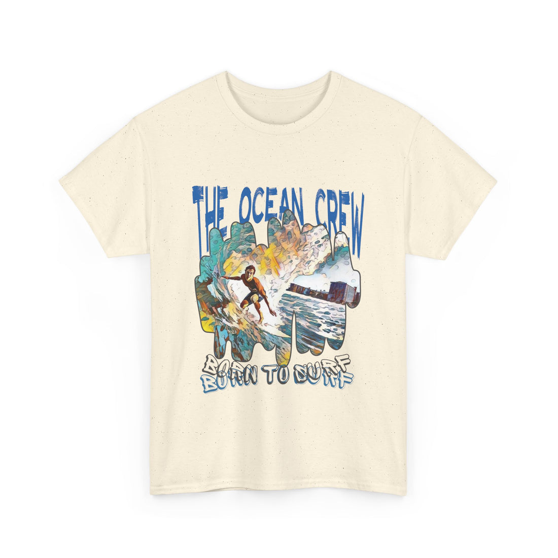Unisex Heavy Cotton Tee Born to Surf