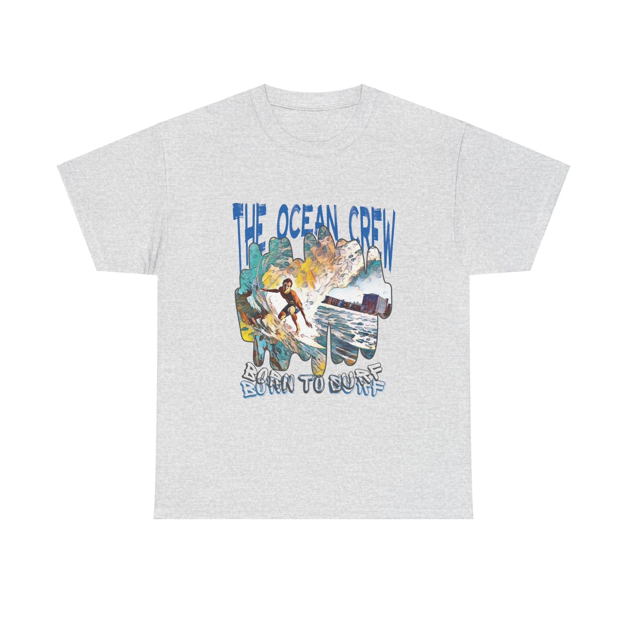 Unisex Heavy Cotton Tee Born to Surf