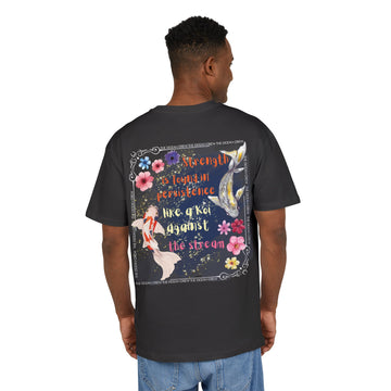 Camiseta Koi inspiradora - Camiseta unisex extragrande y pesada