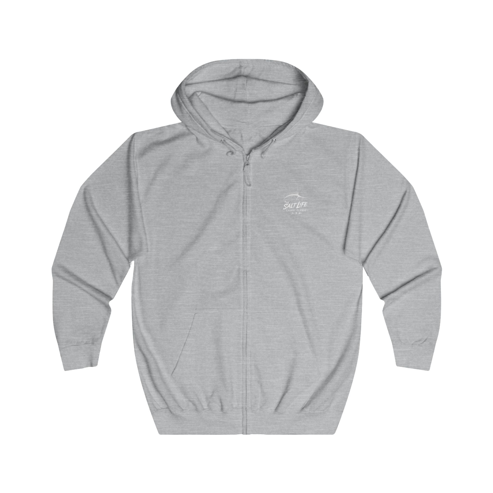 Salty Life Unisex Full Zip Hoodie, Entspannter Stil, Strandbekleidung