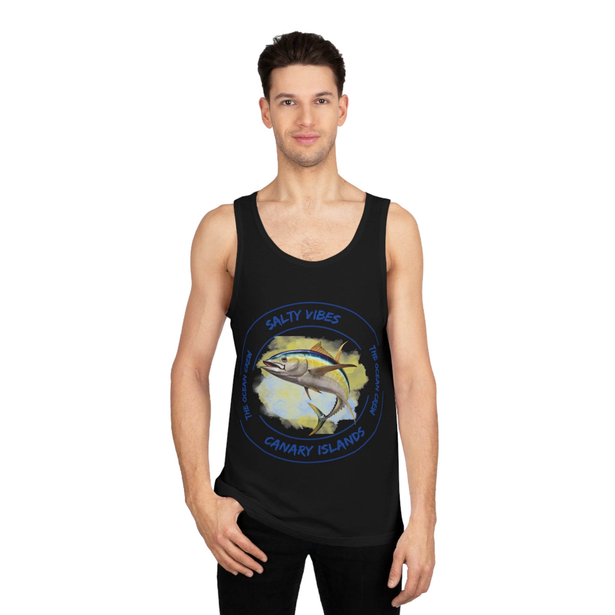 Unisex Softstyle™ Tank Top Salty Vibes Kanarische Inseln