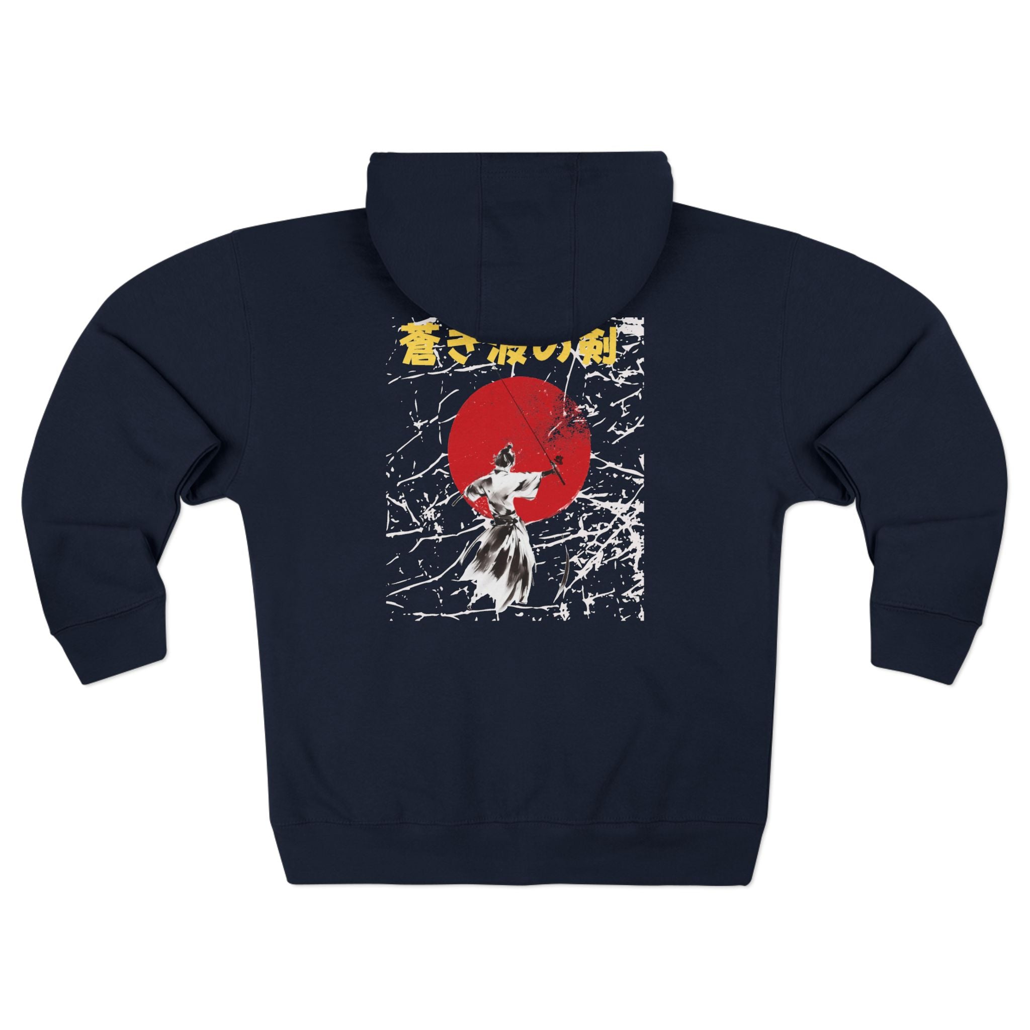 Cultural Vibes Unisex-Kapuzenpullover mit Reißverschluss – japanisch inspiriertes Design