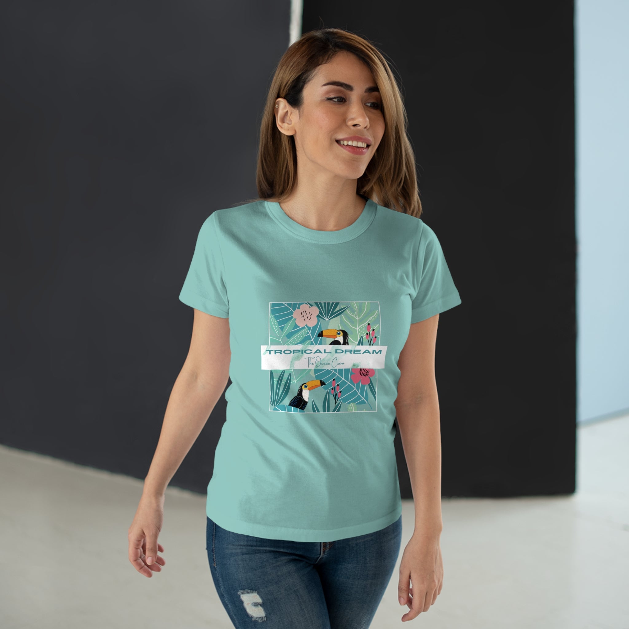 Tropical Dream Women's T-shirt, Summer Top, Eco-Friendly Apparel