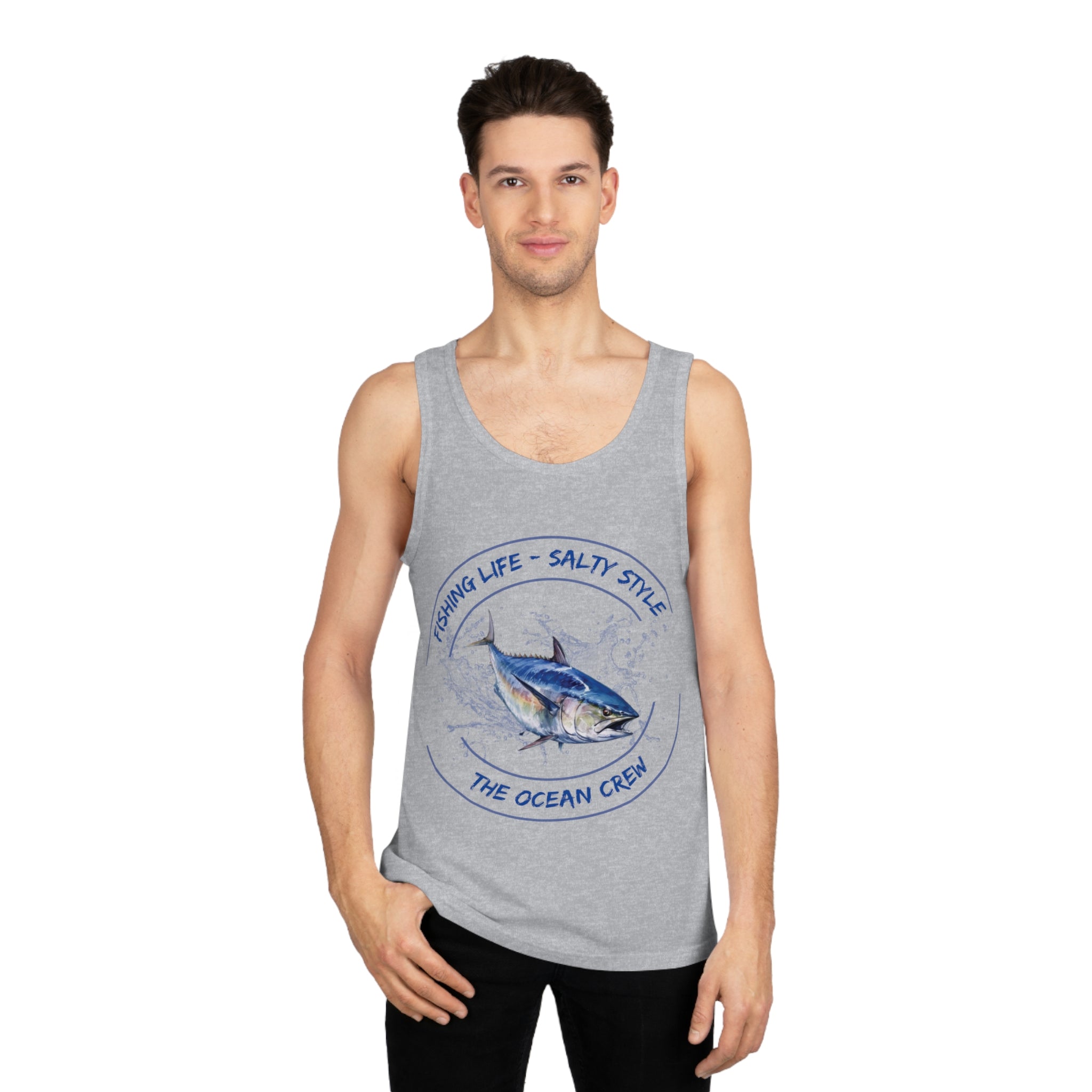 Unisex Softstyle™ Tank Top Fishing Life Salty Style