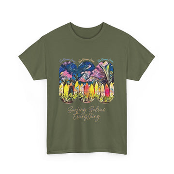 Unisex Heavy Cotton Tee Surf Palm