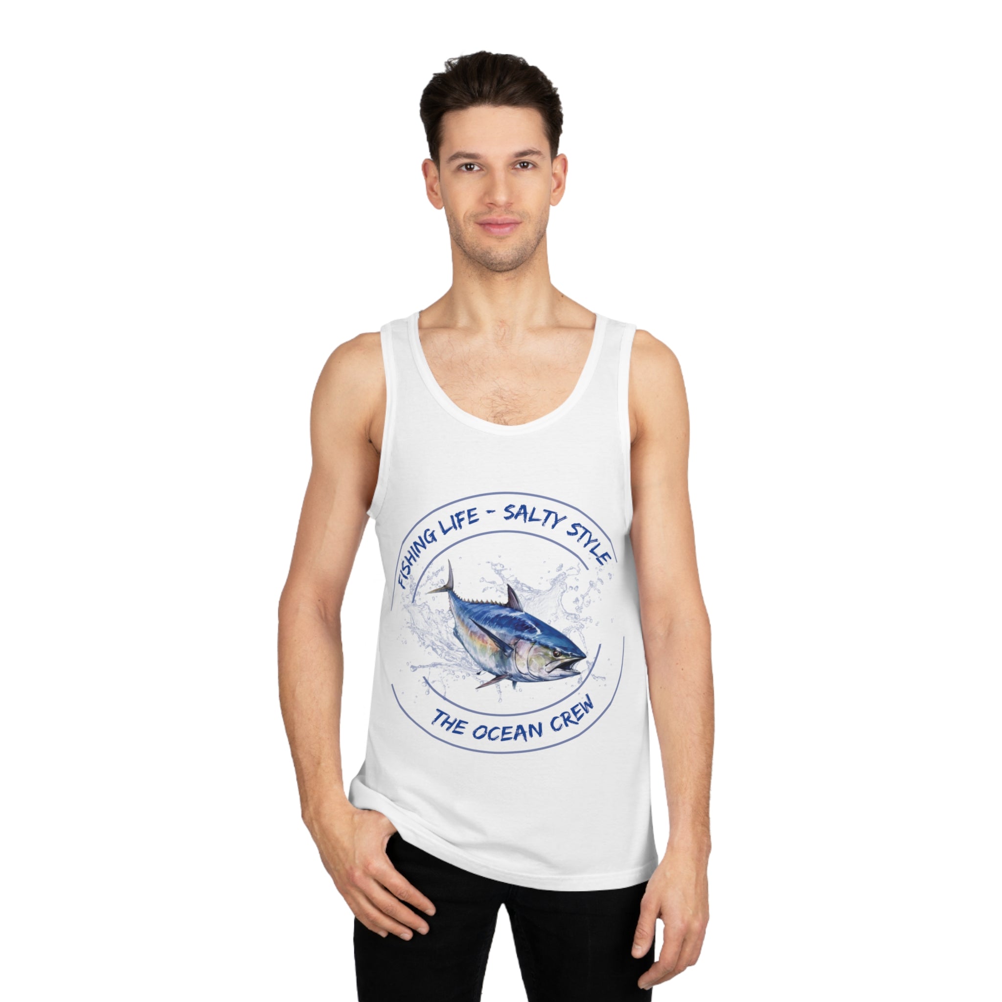Unisex Softstyle™ Tank Top Fishing Life Salty Style