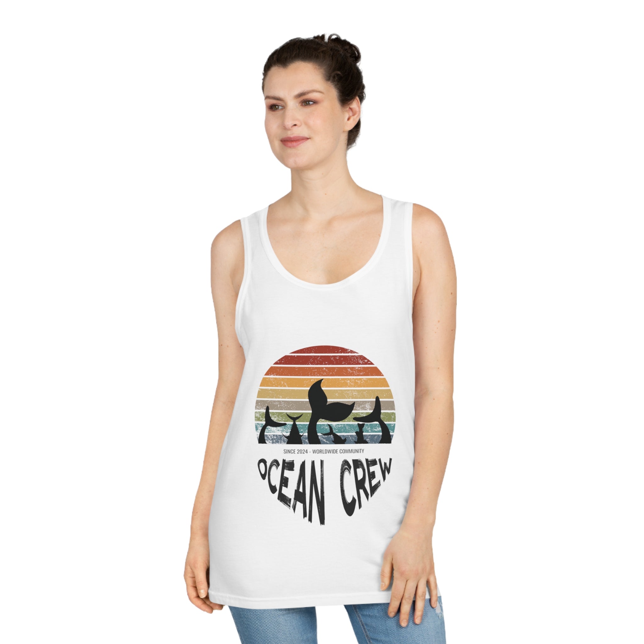 Camiseta sin mangas unisex Softstyle™ Ocean Crew Tails