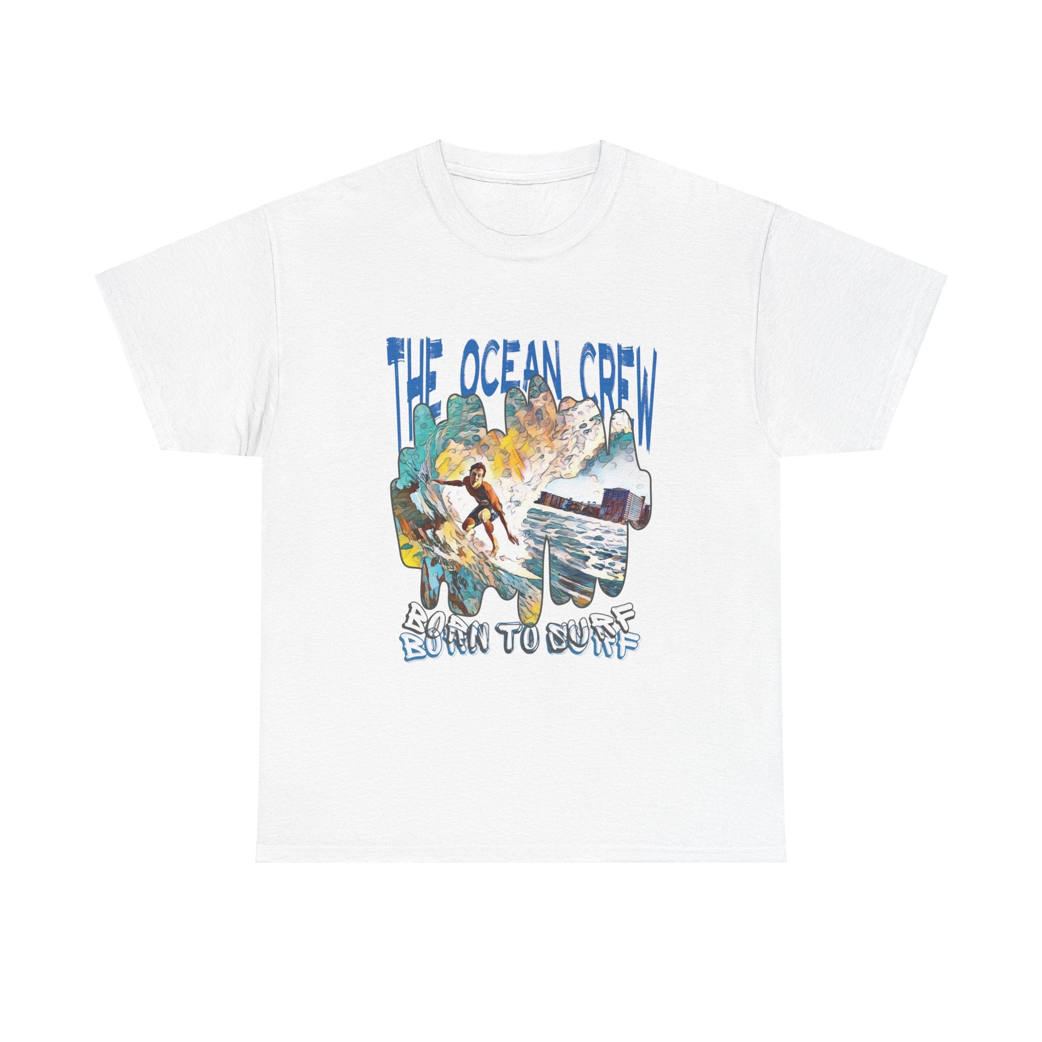 Unisex Heavy Cotton Tee Born to Surf